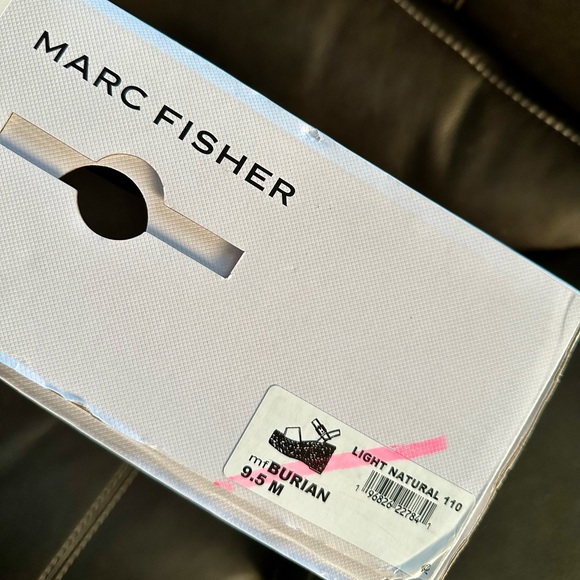 Marc Fisher Beige Wedge Sandals - Picture 6 of 6